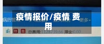 疫情报价/疫情 费用